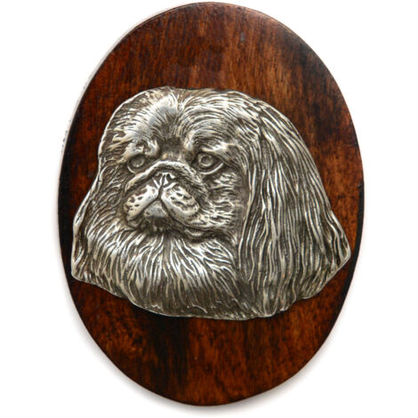 Pekingese - eine Hundeausstellungsbrosche, ein Clip für eine Startnummer, ein Anstecker mit einem Hund von Art-Dog