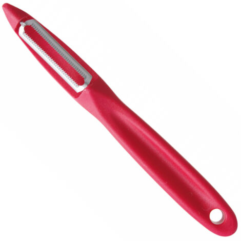 Pelador universal dentado, longitud 175 mm, color rojo