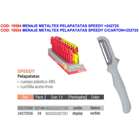 Pelapatatas Speedy MetalTex con Cartón 252725000