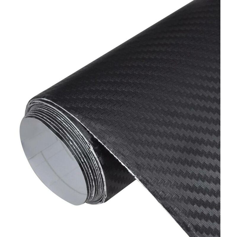 

Película De Coche Vinilo De Fibra De Carbon 3D Negro 152 x 200cm