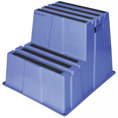 Peldaños de alta resistencia 2 plataforma-H.500mm Ku.blau