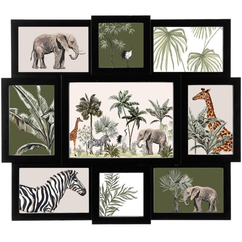 Pêle-mêle noir 9 photos Atmosphera créateur d'intérieur