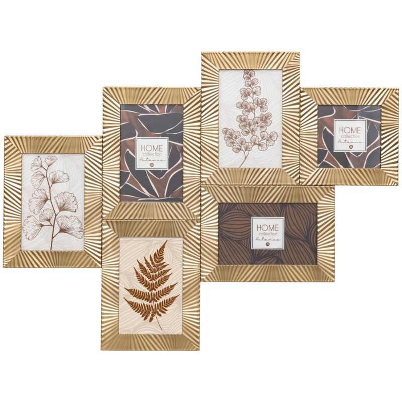 Pêle-mêle Megg doré 6 photos Atmosphera créateur d'intérieur