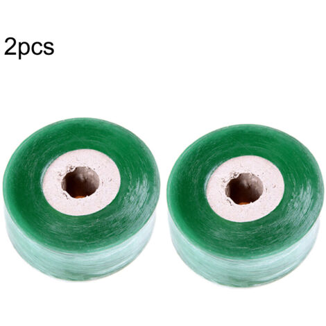 Película autoadhesiva de PE para injertos, 2,5 cm x 100 m - 2 rollos - Impermeable, flexible y transparente para esquejes y trasplantes de árboles frutales.