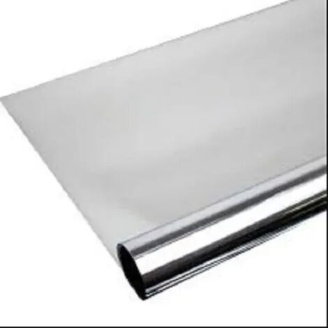 Película autoadhesiva Multi-Fix para ventanas – Versátil – 99 % de protección UV – Resistente al calor – Efecto espejo – Lámina plateada para ventanas – 45 x 200 cm