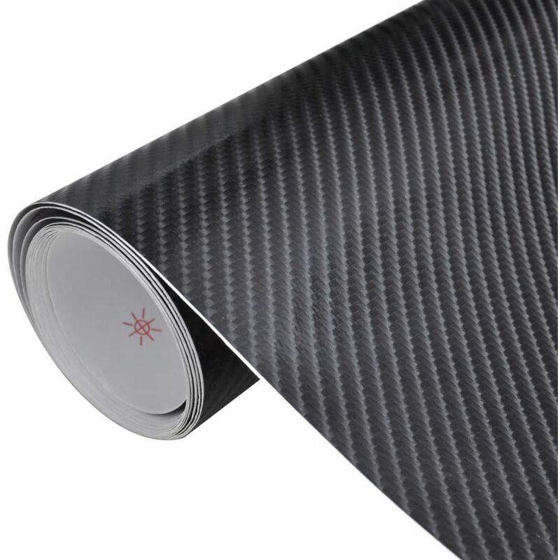 

Happyshopping - Pelicula De Coche Vinilo De Fibra De Carbon 4D Negro 152 x 500cm