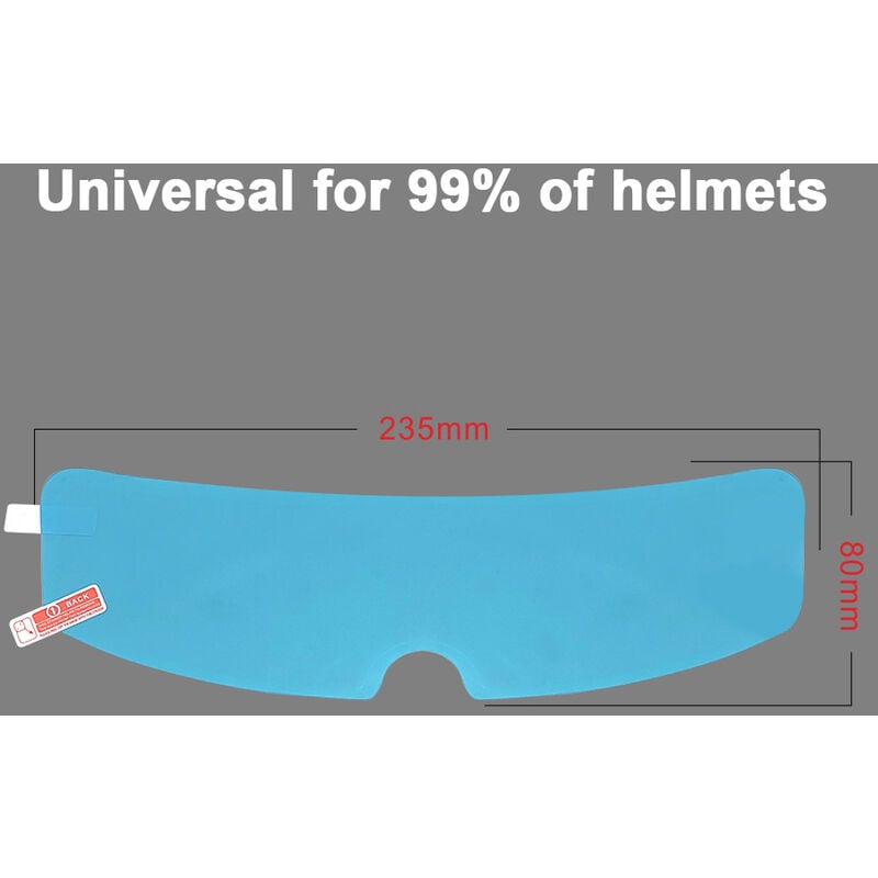 

Pelicula de lente impermeable para casco de motocicleta, pelicula de proteccion universal contra la lluvia y la niebla, pegatina de lente