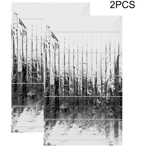 [Película reflectante de Mylar] Película de PETP de alta calidad, 120 x 210 cm, 2 piezas – 95 % de reflexión de la luz, duradera, respetuosa con el medio ambiente.