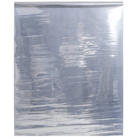 Película Solar Estática Efecto Reflectante Lámina para Ventanas Plateado vidaXL