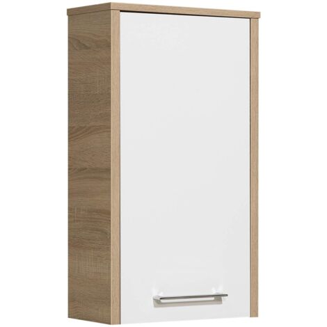 PELIPAL 382 Lagos - Armadietto da Parete in Legno di Quercia, 20,0 x 40,0 x 72,0 cm