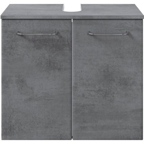 Pelipal Mobile sottolavello, Legno ingegnerizzato Melamina, Ossido Grigio Scuro, 53x60x33 cm