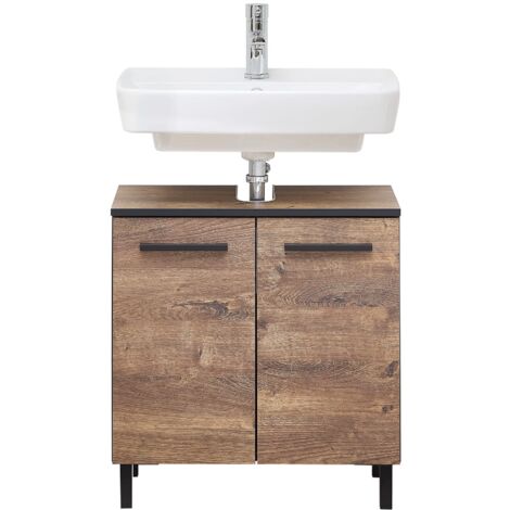 Pelipal Quickset 374 - Mobile lavabo in legno di rovere Ribbeck orizzontale NB, 53 x 60 x 33 cm