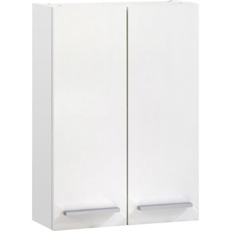 Pelipal Wandschrank Trier 70x50x20cm Wandschrank weiß 2 Türen Badschrank