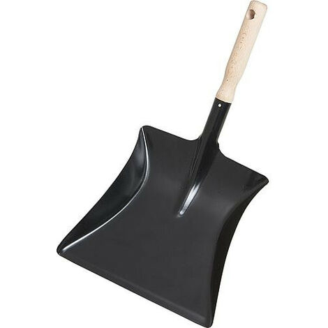 Pelle a balayure avec manche bois couleur : noir