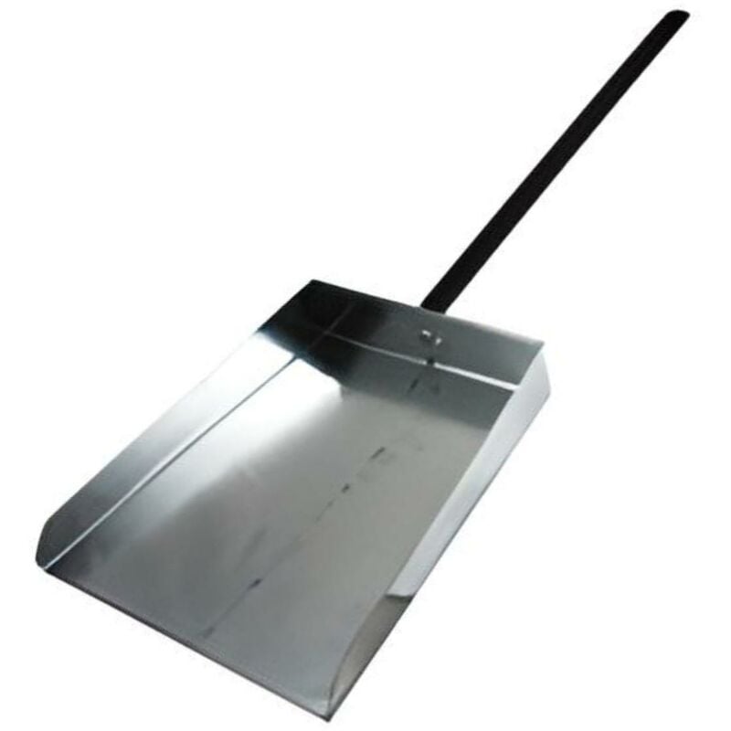 Visiodirect - Pelle à cendre, Ramasse poussière avec une manche metalique coloris Gris - 23,5 x 20 x 65 cm