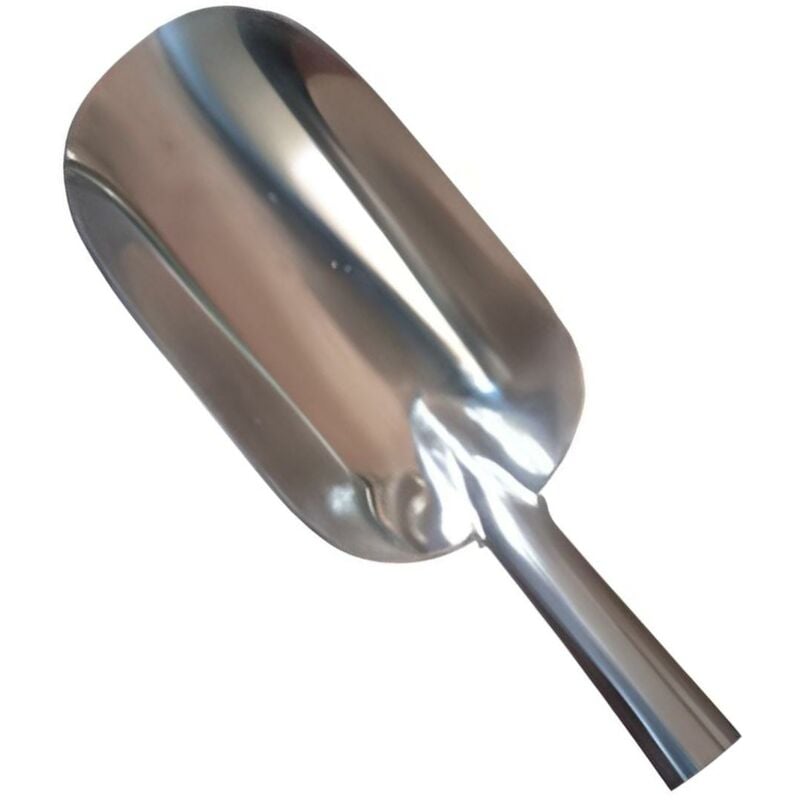 Visiodirect - Pelle à cendre, Ramasse poussière en aluminium coloris Gris - 24 x 12 cm