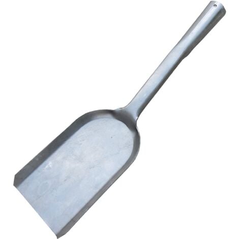 AIMOONSA 14 Inch Long Ash Shovel for Fireplace 1 Piece Intact Shape for BBQ Charcoal Mini Dustpan Oven Ash Shovel Coal Shovel Thick Steel