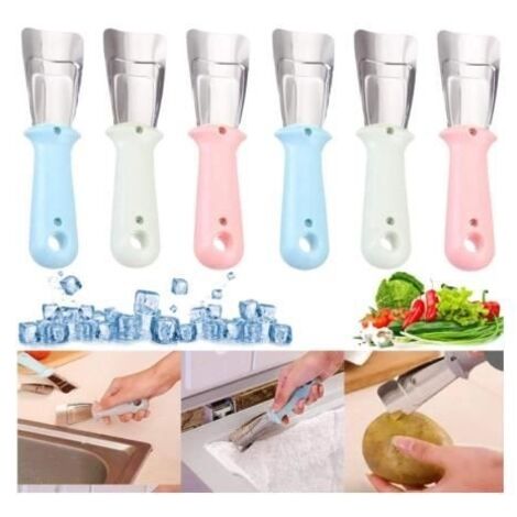 Pelle à glace - Durable - 6 pièces - Acier inoxydable - Ergonomique - Antidérapante