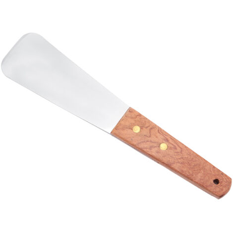 Pelle à Glace en Acier Inoxydable avec Manche en Bois - Spatule à Dessert et Coupe-beurre - Ustensile de Cuisine