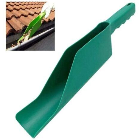 Pelle à gouttière - pelle de nettoyage de jardin, outil de nettoyage de gouttière, pelle de nettoyage de gouttière, pelle de nettoyage de feuilles de jardin