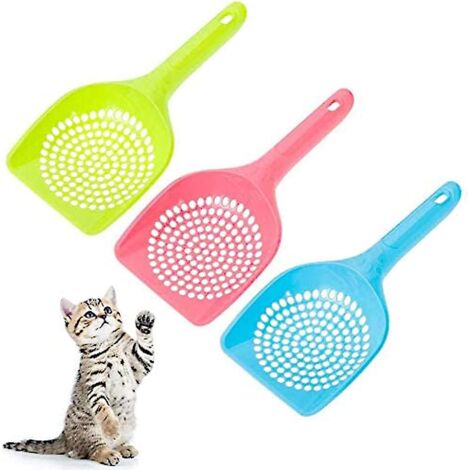 Pelle à litière pour chats à petits trous - Ramasse-déjections pour chats et chiens, outil de nettoyage pour bac à litière et ramassage des déjections animales