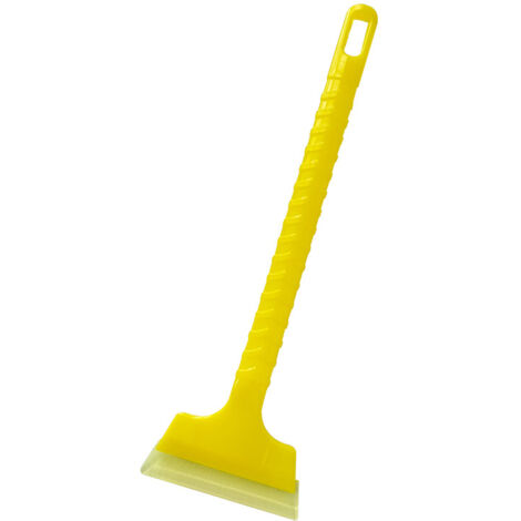 Pelle à neige anti-rayures pour voiture, robuste, ergonomique, pour pare-brise et vitres, idéale pour camions et SUV (1-Jaune)