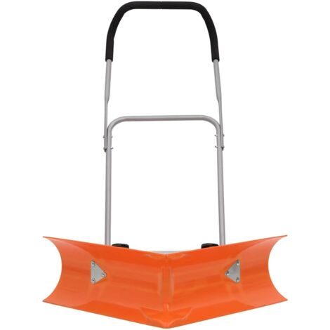 Pelle à neige double angle avec poignée extensible orange acier CFW661178