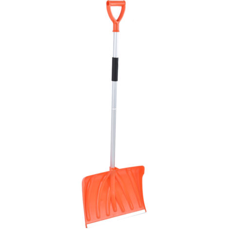 Pelle à neige grande capacité, manche en D en alliage d'aluminium et plastique, outil de déneigement démontable et assemblabl