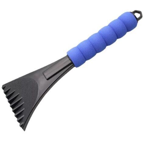 Pelle à neige pour voiture, pelle à glace pour voiture, grattoir à neige et à givre, grattoir à vitres de voiture, grattoir à givre pour pare-brise de voiture (1 pièce - bleu)