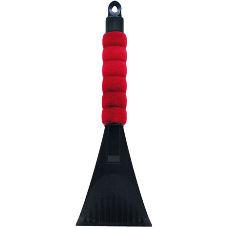 Pelle à neige pour voiture, pelle à glace pour voiture, grattoir à neige et à givre, grattoir à vitres de voiture, grattoir à givre pour pare-brise de voiture (1 pièce - rouge)