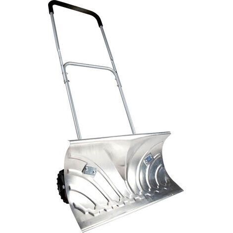 Pelle à neige roulante aluminium 66 cm robuste roues hiver