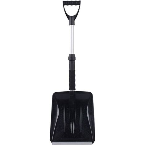 Pelle à neige télescopique en aluminium - Pelle à neige avec manche télescopique, chasse-neige portable