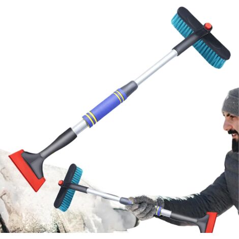 Pelle À Neige Voiture - 360° Brosse À Neige Rotative Et Grattoir - Grattoir
