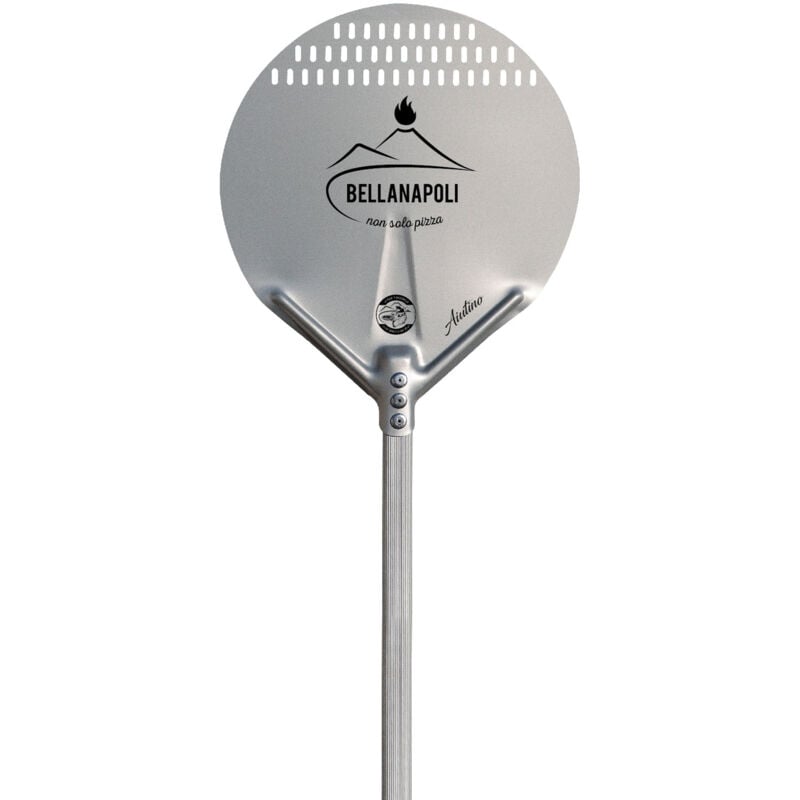Pelle à pizza Ronde Aluminium alimentaire Ø36cm Manche 65 à 120 cm Qualité Bellanapoli