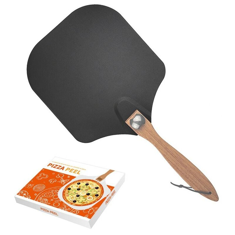 Pelle à Pizza Perforée, 36x31cm, Pelle à Pizza Avec Poignée Amovible,Durable Et Légère