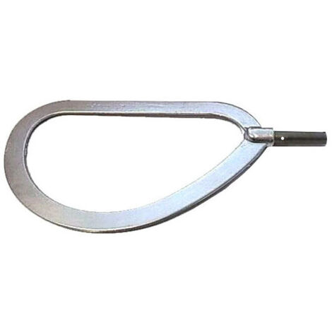Pelle à polenta en cuivre ronde martelée Fe L 4,0