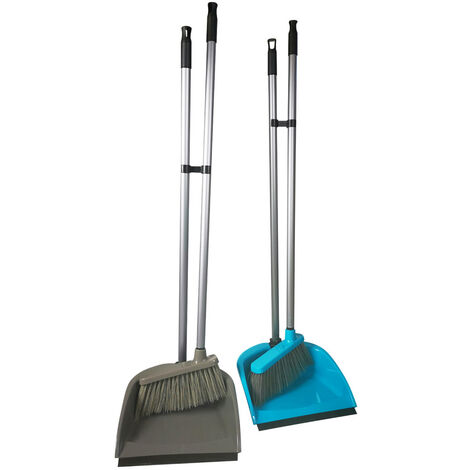 Pelle à poussière et balayette manches longs – Matériaux résistants – Pour nettoyage efficace des surfaces – Usage professionnel