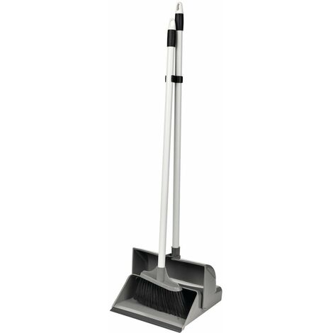 Pelle à poussière ouverte avec balayette – Largeur 250 mm – Bord en caoutchouc souple pour contact efficace avec le sol – Rozenbal