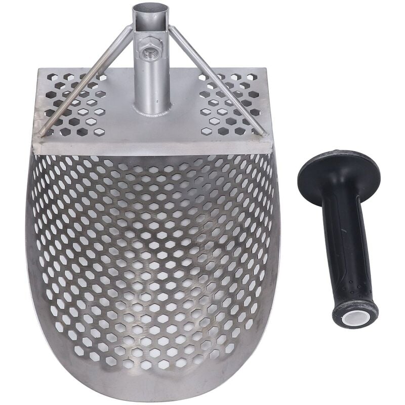 Rosvola - Jeffergarden Pelle à sable de plage détection de métal détecteur d'outil de chasse trous d'hexaèdre en acier inoxydable pelle à sable