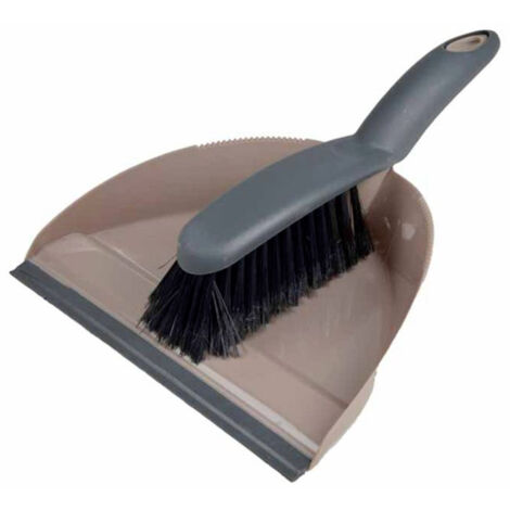 Pelle & Balayette "Rebord" Taupe & Anthracite