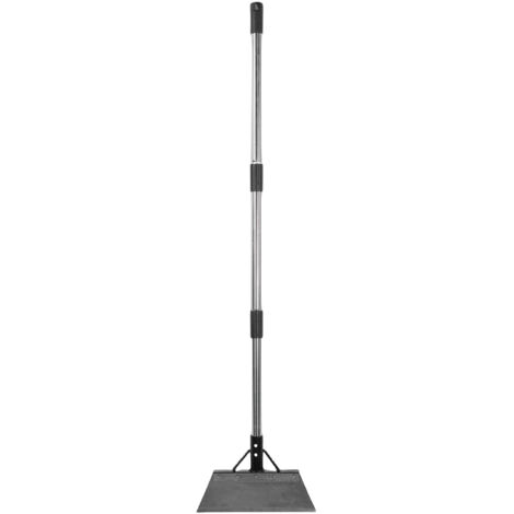 Pelle de jardin plate de 30CM avec poignée amovible, grattoir de nettoyage en acier robuste pour le désherbage en plein air, le déneigement et le creusement
