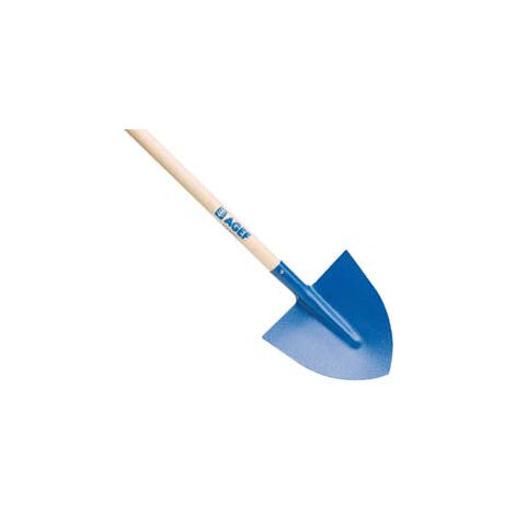 Pelle de jardin pointue avec manche en bois