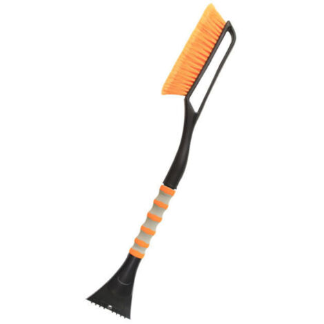Pelle de neige orange pour voiture, raclette robuste pour enlever neige et givre, manche confortable antidérapant