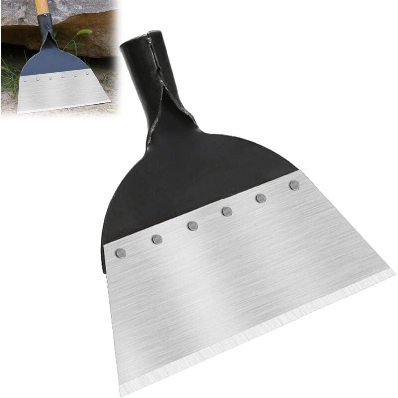 Pelle de nettoyage de jardin, pelle de jardin multifonction, pelle de désherbage en acier multifonction, outil de désherbage agricole, pour jardin,