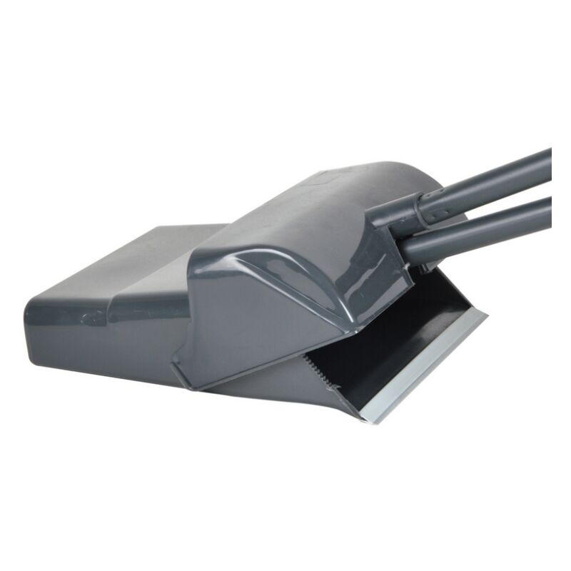 Pelle haute repliable avec couvercle + balai - Gris antharcite - h 92 cm - Livraison gratuite