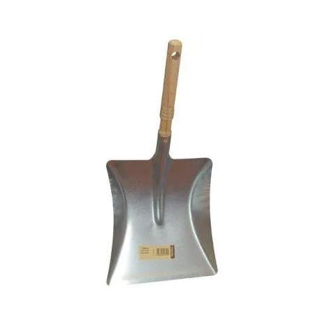 Pelle metal zinguee manche bois brut