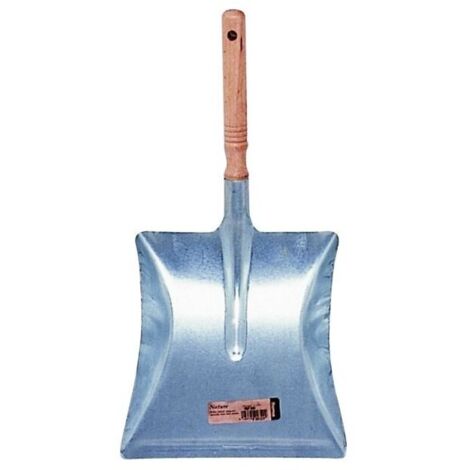 Pelle metal zinguee manche bois brut