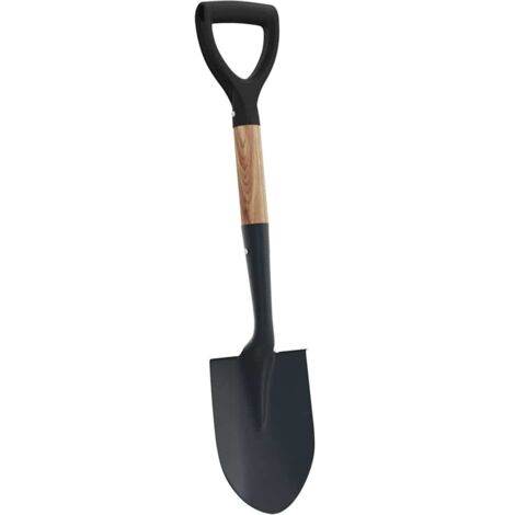 Pelle Noir 68,5 cm Acier Émaillé et Bois Massif CFW928632