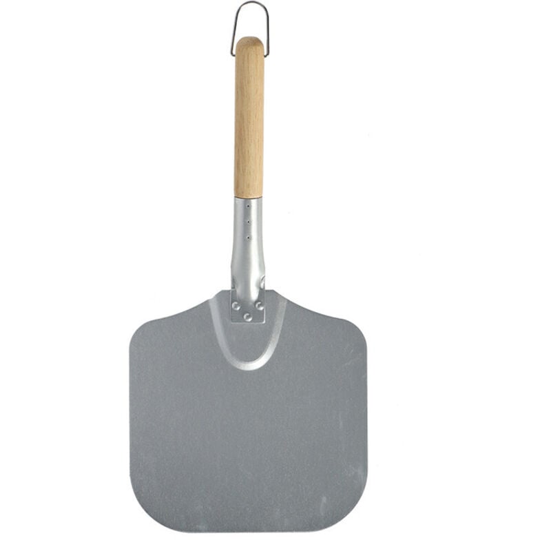 Esschert Design - Pelle à pizza en aluminium et manche en bois - Argenté/Beige - l 45,9 x l 22,5 cm - Livraison gratuite