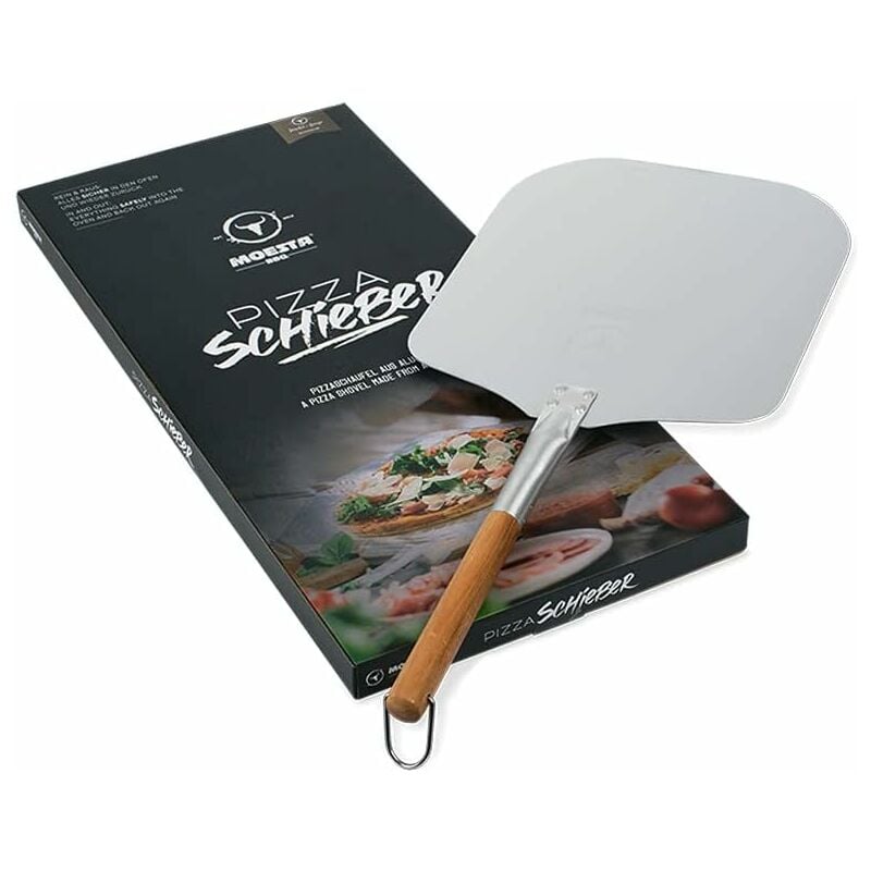 Aluminum pizza shovel No. 1 with wooden handle for cooking Italian pizzas Dksfjkl